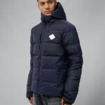 Aerglo Down Jacket Navy Men J.Lindeberg Clothing 66XF2447