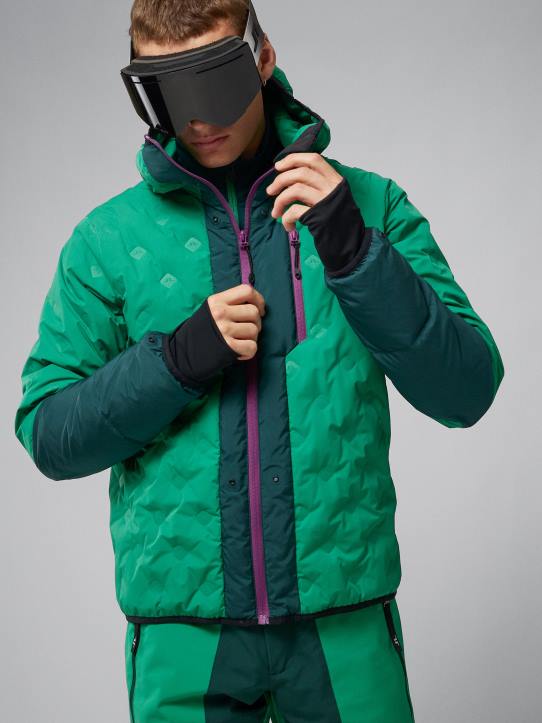 Aerial 2-In-1 Shell Jacket Ponderosa Pine Men J.Lindeberg Clothing 66XF1295 - Image 4
