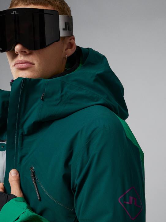 Aerial 2-In-1 Shell Jacket Ponderosa Pine Men J.Lindeberg Clothing 66XF1295 - Image 5