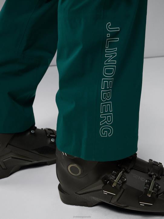 Aerial Bib Print Shell Pant Canimol Green Men J.Lindeberg Clothing 66XF1312 - Image 5