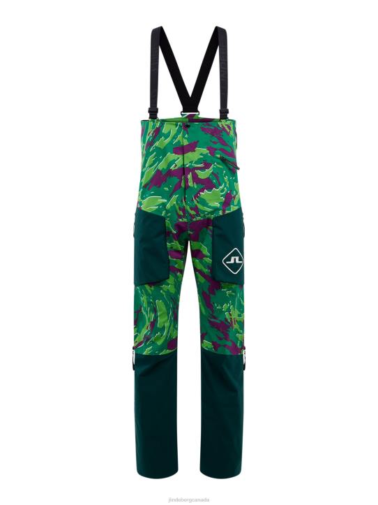 Aerial Bib Print Shell Pant Canimol Green Men J.Lindeberg Clothing 66XF1312 - Image 6