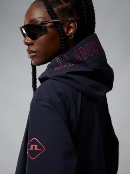 Aerial Lite Jacket Navy Women J.Lindeberg Clothing 66XF2855