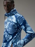 Aerial Print Quater Hood Hibiscus Blue Men J.Lindeberg Clothing 66XF660 - Image 4