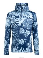 Aerial Print Quater Hood Hibiscus Blue Men J.Lindeberg Clothing 66XF660 - Image 5