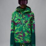 Aerial Pro Print Shell Jacket Canimol Green Men J.Lindeberg Clothing 66XF1284