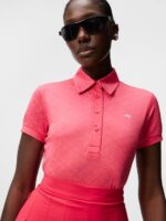 Alaya Jacquard Polo Azalea Women J.Lindeberg Clothing 66XF1540 - Image 4