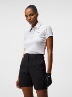 Alaya Jacquard Polo Light Grey Women J.Lindeberg Clothing 66XF1541
