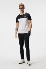 Albin Polo White Men J.Lindeberg Clothing 66XF203 - Image 2