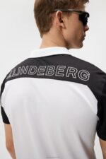Albin Polo White Men J.Lindeberg Clothing 66XF203 - Image 3
