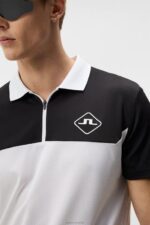 Albin Polo White Men J.Lindeberg Clothing 66XF203 - Image 4