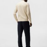 Alex Half Zip Knitted Sweater Turtledove Men J.Lindeberg Clothing 66XF1059