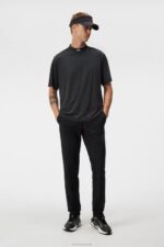 Alf T-shirt Black Melange Men J.Lindeberg Clothing 66XF66 - Image 2