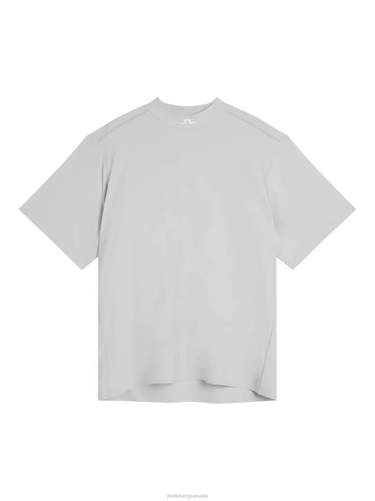 Alf T-shirt Light Grey Melange Men J.Lindeberg Clothing 66XF67 - Image 5
