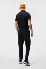 Alfred Polo Black Men J.Lindeberg Clothing 66XF226 - Image 2