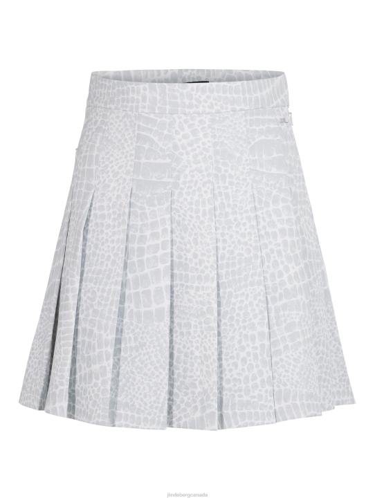 Alice Printed Tx Jersey Skirt Micro Chip Croco Women J.Lindeberg Clothing 66XF2733 - Image 1