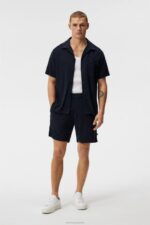 Allan Terry Shorts Navy Men J.Lindeberg Clothing 66XF1037 - Image 2