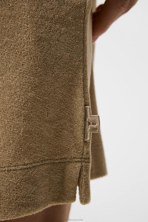 Allan Terry Shorts Safari Beige Men J.Lindeberg Clothing 66XF1036 - Image 4