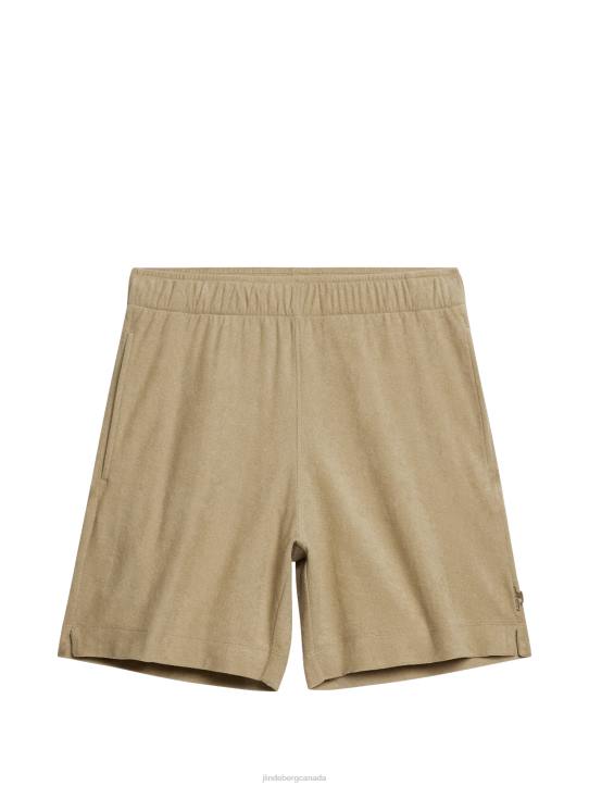 Allan Terry Shorts Safari Beige Men J.Lindeberg Clothing 66XF1036 - Image 5