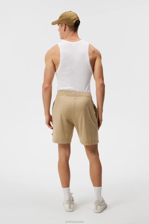 Allan Terry Shorts Safari Beige Men J.Lindeberg Clothing 66XF1036 - Image 1