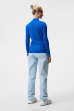 Almaida Knitted Sweater Lapis Blue Women J.Lindeberg Clothing 66XF1843 - Image 2