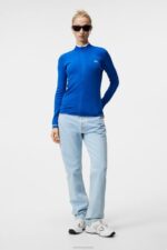 Almaida Knitted Sweater Lapis Blue Women J.Lindeberg Clothing 66XF1843 - Image 3