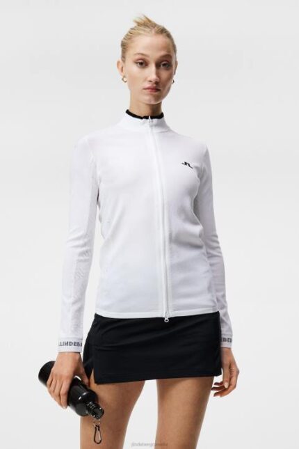 Almaida Knitted Sweater White Women J.Lindeberg Clothing 66XF1844