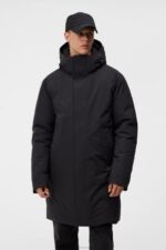 Alon Down Parka Black Men J.Lindeberg Clothing 66XF910