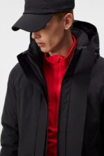 Alon Down Parka Black Men J.Lindeberg Clothing 66XF910 - Image 4