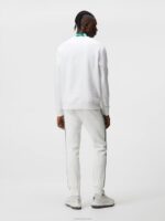 Alpha Crew Neck Sweatshirt White Men J.Lindeberg Clothing 66XF643 - Image 2