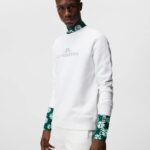 Alpha Crew Neck Sweatshirt White Men J.Lindeberg Clothing 66XF643