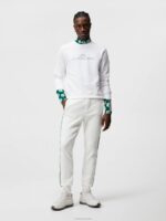 Alpha Crew Neck Sweatshirt White Men J.Lindeberg Clothing 66XF643 - Image 3