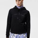 Alpha Hoodie Black Women J.Lindeberg Clothing 66XF1794