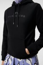 Alpha Hoodie Black Women J.Lindeberg Clothing 66XF1794 - Image 5