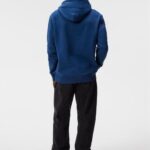 Alpha Hoodie Estate Blue Men J.Lindeberg Clothing 66XF540