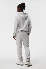 Alpha Hoodie Light Grey Melange Men J.Lindeberg Clothing 66XF537