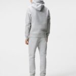 Alpha Hoodie Light Grey Melange Men J.Lindeberg Clothing 66XF641