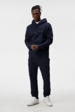 Alpha Hoodie Navy Men J.Lindeberg Clothing 66XF538 - Image 2