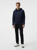 Alpha Hoodie Navy Men J.Lindeberg Clothing 66XF640 - Image 2