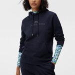 Alpha Hoodie Navy Women J.Lindeberg Clothing 66XF1793