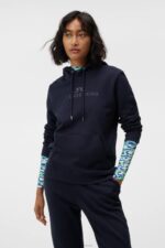 Alpha Hoodie Navy Women J.Lindeberg Clothing 66XF1793