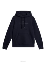 Alpha Hoodie Navy Women J.Lindeberg Clothing 66XF1793 - Image 6