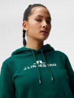 Alpha Hoodie Rain Forest Women J.Lindeberg Clothing 66XF1897 - Image 3