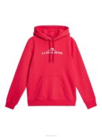 Alpha Hoodie Rose Red Women J.Lindeberg Clothing 66XF1791 - Image 6