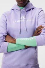 Alpha Hoodie Sweet Lavender Women J.Lindeberg Clothing 66XF1792 - Image 4