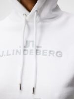 Alpha Hoodie White Women J.Lindeberg Clothing 66XF1896 - Image 4
