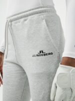 Alpha Pant Stone Grey Melange Women J.Lindeberg Clothing 66XF2794 - Image 3