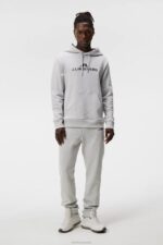 Alpha Sweatpant Light Grey Melange Men J.Lindeberg Clothing 66XF534 - Image 2