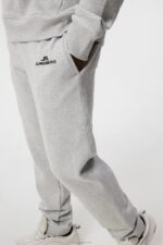Alpha Sweatpant Light Grey Melange Men J.Lindeberg Clothing 66XF534 - Image 3