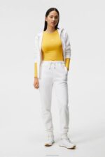 Alpha Sweatpant White Women J.Lindeberg Clothing 66XF1892 - Image 3