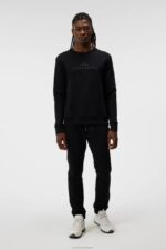 Alpha Sweatshirt Black Men J.Lindeberg Clothing 66XF542 - Image 2
